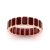 Load image into Gallery viewer, 4-carat-bezel-emerald-cut-eternity-ruby-wedding-band-in-rose-gold-FD-10417EMBGRUDRANGLE5-4.00CT-NL-RG