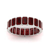 Load image into Gallery viewer, 4-carat-bezel-emerald-cut-eternity-ruby-wedding-band-in-white-gold-FD-10417EMBGRUDRANGLE5-4.00CT-NL-WG