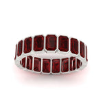 Load image into Gallery viewer, 4-carat-bezel-emerald-cut-eternity-ruby-wedding-band-in-white-gold-FD-10417EMBGRUDRANGLE5-4.00CT-NL-WG
