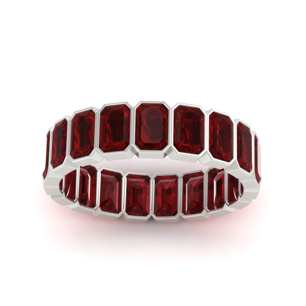 4-carat-bezel-emerald-cut-eternity-ruby-wedding-band-in-white-gold-FD-10417EMBGRUDRANGLE5-4.00CT-NL-WG