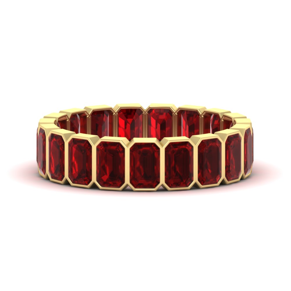 4-carat-bezel-emerald-cut-eternity-ruby-wedding-band-in-yellow-gold-FD-10417EMBGRUDR-4.00CT-NL-YG