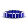 Load image into Gallery viewer, 4-carat-bezel-emerald-cut-eternity-sapphire-wedding-band-in-white-gold-FD-10417EMBGSABL-4.00CT-NL-WG