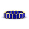 Load image into Gallery viewer, 4-carat-bezel-emerald-cut-eternity-sapphire-wedding-band-in-yellow-gold-FD-10417EMBGSABL-4.00CT-NL-YG