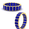 Load image into Gallery viewer, 4-carat-bezel-emerald-cut-eternity-sapphire-wedding-band-in-yellow-gold-FD-10417EMBGSABLANGLE3-4.00CT-NL-YG