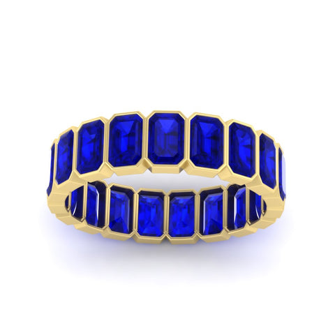 4-carat-bezel-emerald-cut-eternity-sapphire-wedding-band-in-yellow-gold-FD-10417EMBGSABLANGLE5-4.00CT-NL-YG