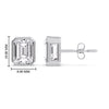 Load image into Gallery viewer, 4-carat-bezel-stud-earring-emerald-diamond-in-white-gold-FD-EAR10516EMANGLE2-4.00CT-NL-WG-HW.jpg?v=1764054158