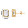 Load image into Gallery viewer, 4-carat-bezel-stud-earring-emerald-diamond-in-yellow-gold-FD-EAR10516EMANGLE2-4.00CT-NL-YG-HW.jpg?v=1764054158