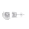 Load image into Gallery viewer, Cushion Diamond Basket Stud Earring