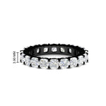 Load image into Gallery viewer, 4-carat-cushion-cut-diamond-eternity-wedding-band-for-women-in-black-gold-FDEWB9296CU-4.00CT-NL-BG-HW
