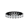 Load image into Gallery viewer, 4-carat-cushion-cut-diamond-eternity-wedding-band-for-women-in-black-gold-FDEWB9296CU-4.00CT-NL-BG