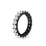 Load image into Gallery viewer, 4-carat-cushion-cut-diamond-eternity-wedding-band-for-women-in-black-gold-FDEWB9296CUANGLE2-4.00CT-NL-BG
