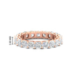 Load image into Gallery viewer, 4-carat-cushion-cut-diamond-eternity-wedding-band-for-women-in-rose-gold-FDEWB9296CU-4.00CT-NL-RG-HW
