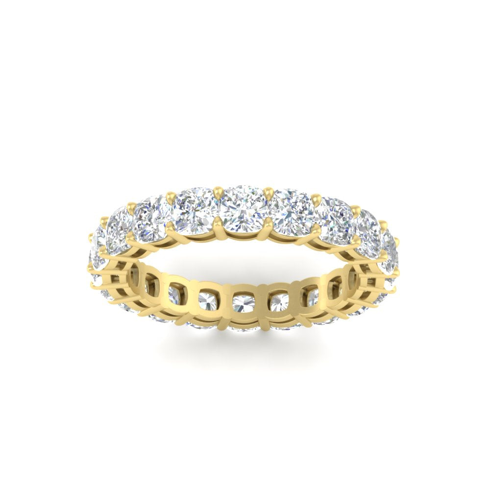 4-carat-cushion-cut-diamond-eternity-wedding-band-for-women-in-yellow-gold-FDEWB9296CUANGLE5-4.00CT-NL-YG