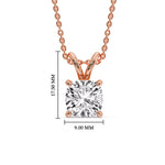 Load image into Gallery viewer, Cushion Cut Solitaire Pendant
