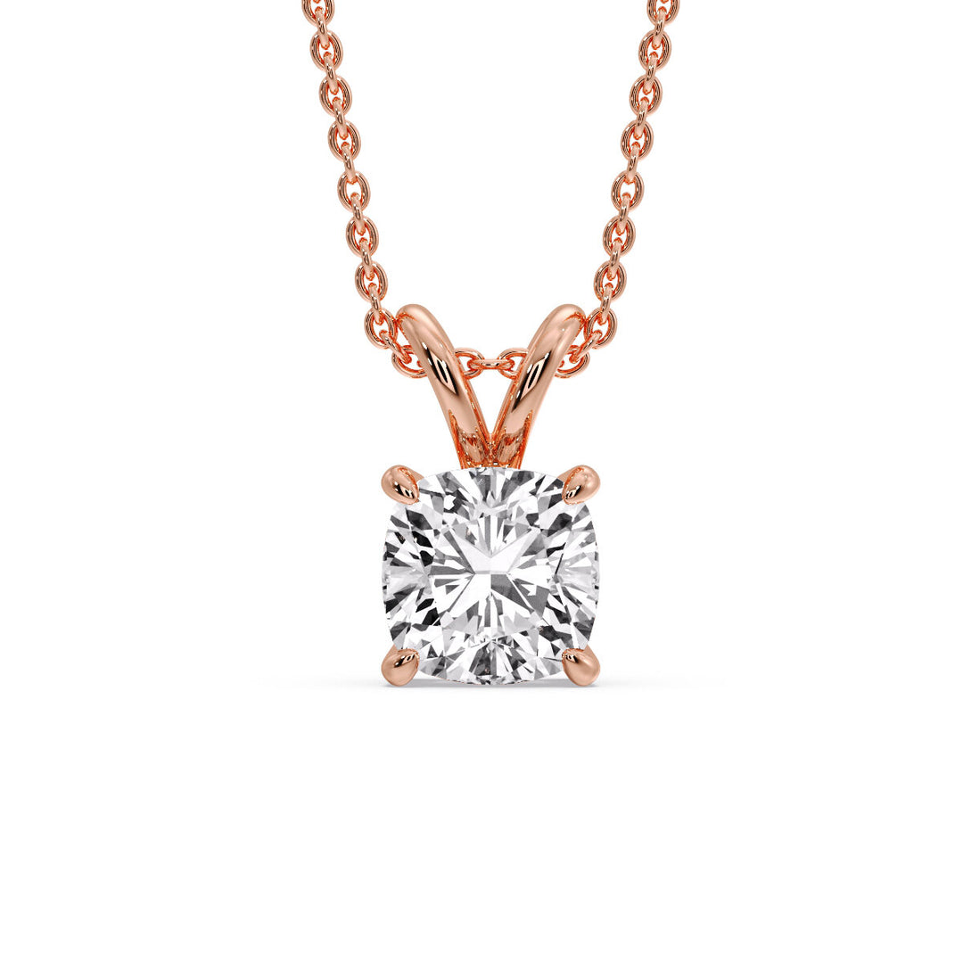 Cushion Cut Solitaire Pendant