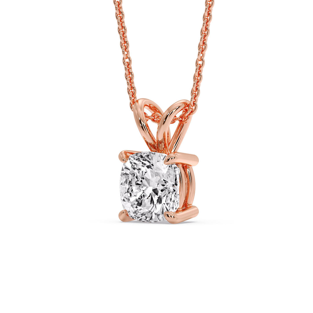 Cushion Cut Solitaire Pendant