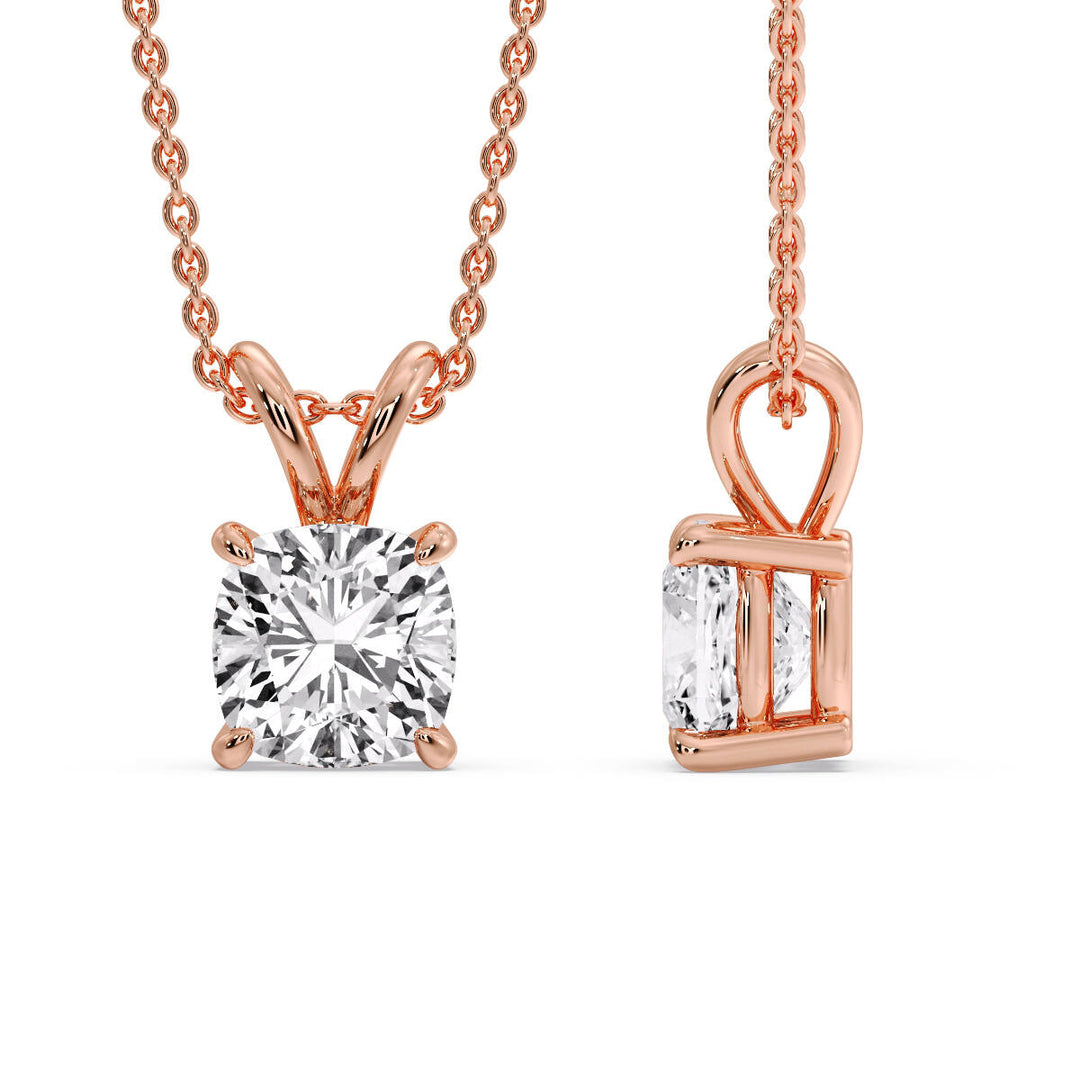 Cushion Cut Solitaire Pendant