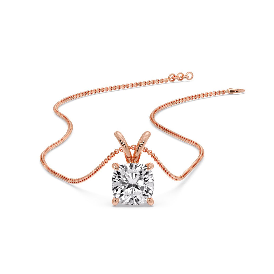 Cushion Cut Solitaire Pendant