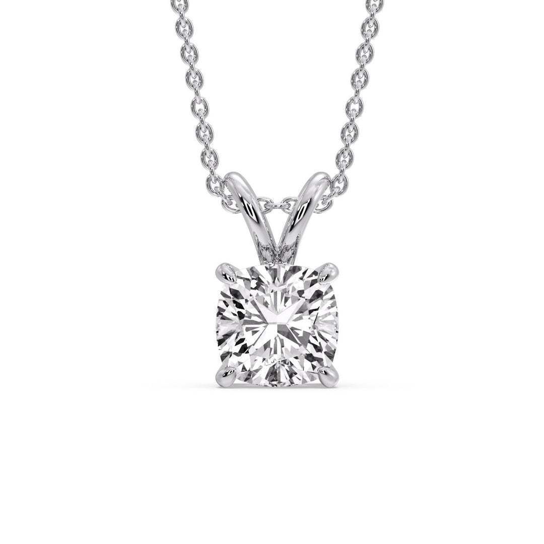 Cushion Cut Solitaire Pendant