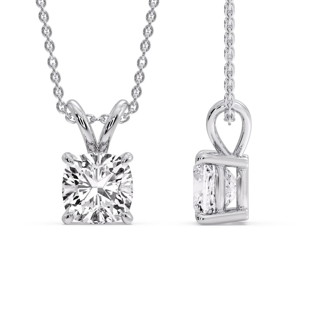 Cushion Cut Solitaire Pendant
