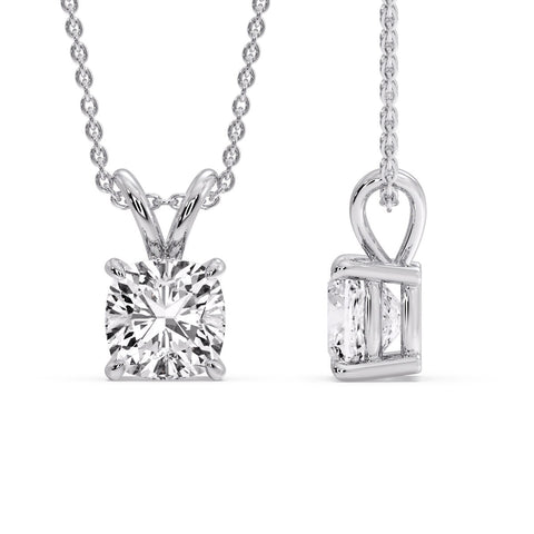 Cushion Cut Solitaire Pendant