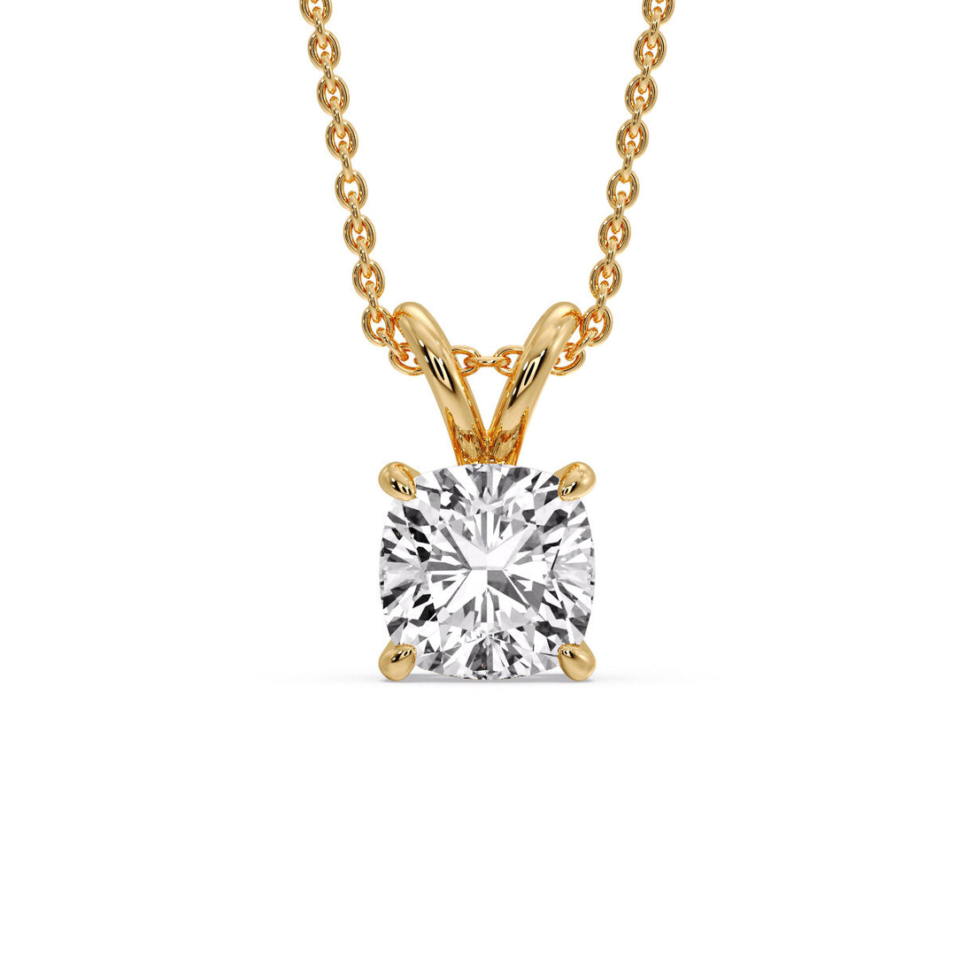 Cushion Cut Solitaire Pendant