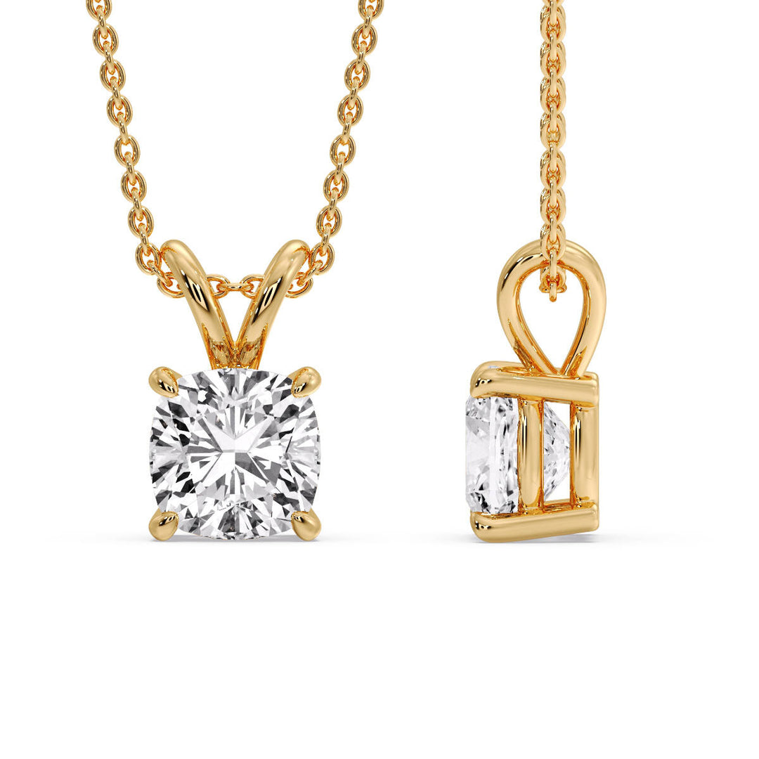 Cushion Cut Solitaire Pendant