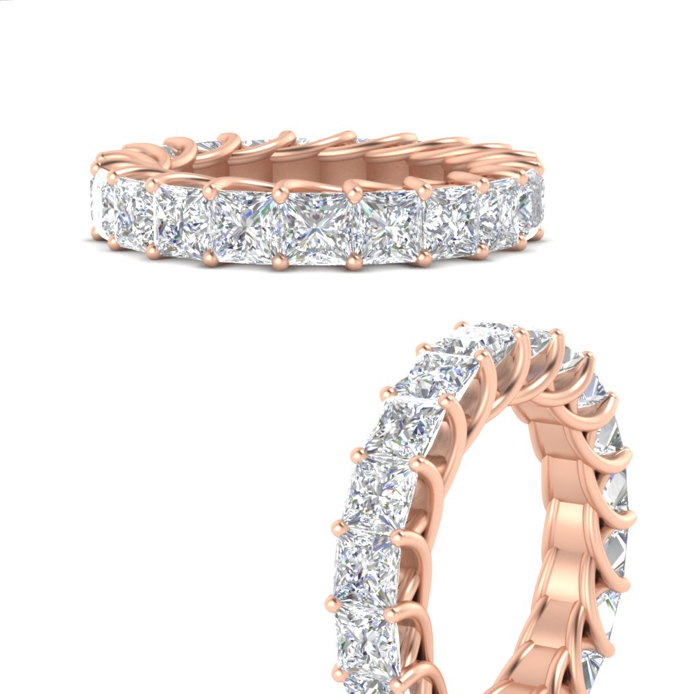 4 Carat Anniversary Band Princess Cut For Her