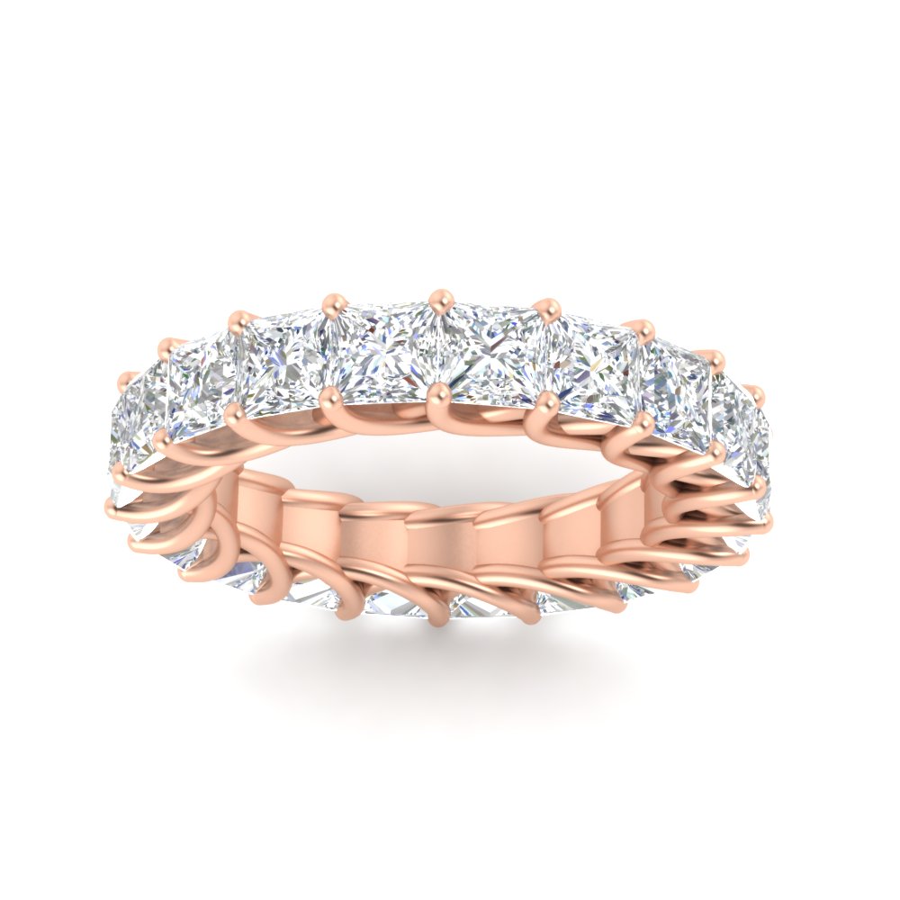 4 Carat Anniversary Band Princess Cut For Her