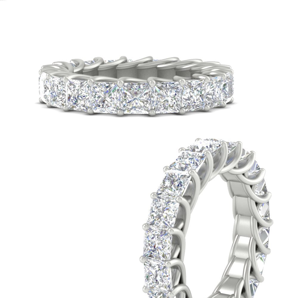 4 Carat Anniversary Band Princess Cut For Her