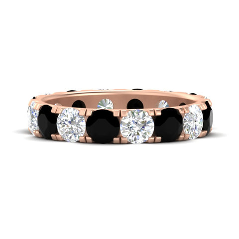 4-carat-double-prong-eternity-wedding-band-diamond-and-black-diamond-in-rose-gold-FDEWB8371GBLACK-4.00CT-NL-RG