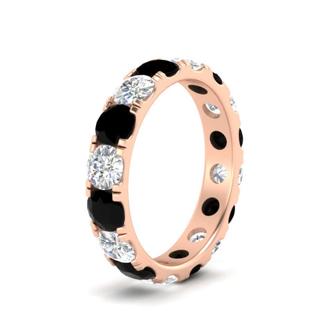 4-carat-double-prong-eternity-wedding-band-diamond-and-black-diamond-in-rose-gold-FDEWB8371GBLACKANGLE2-4.00CT-NL-RG