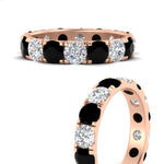 Load image into Gallery viewer, 4 Carat Double Prong Eternity Wedding Band Diamond
