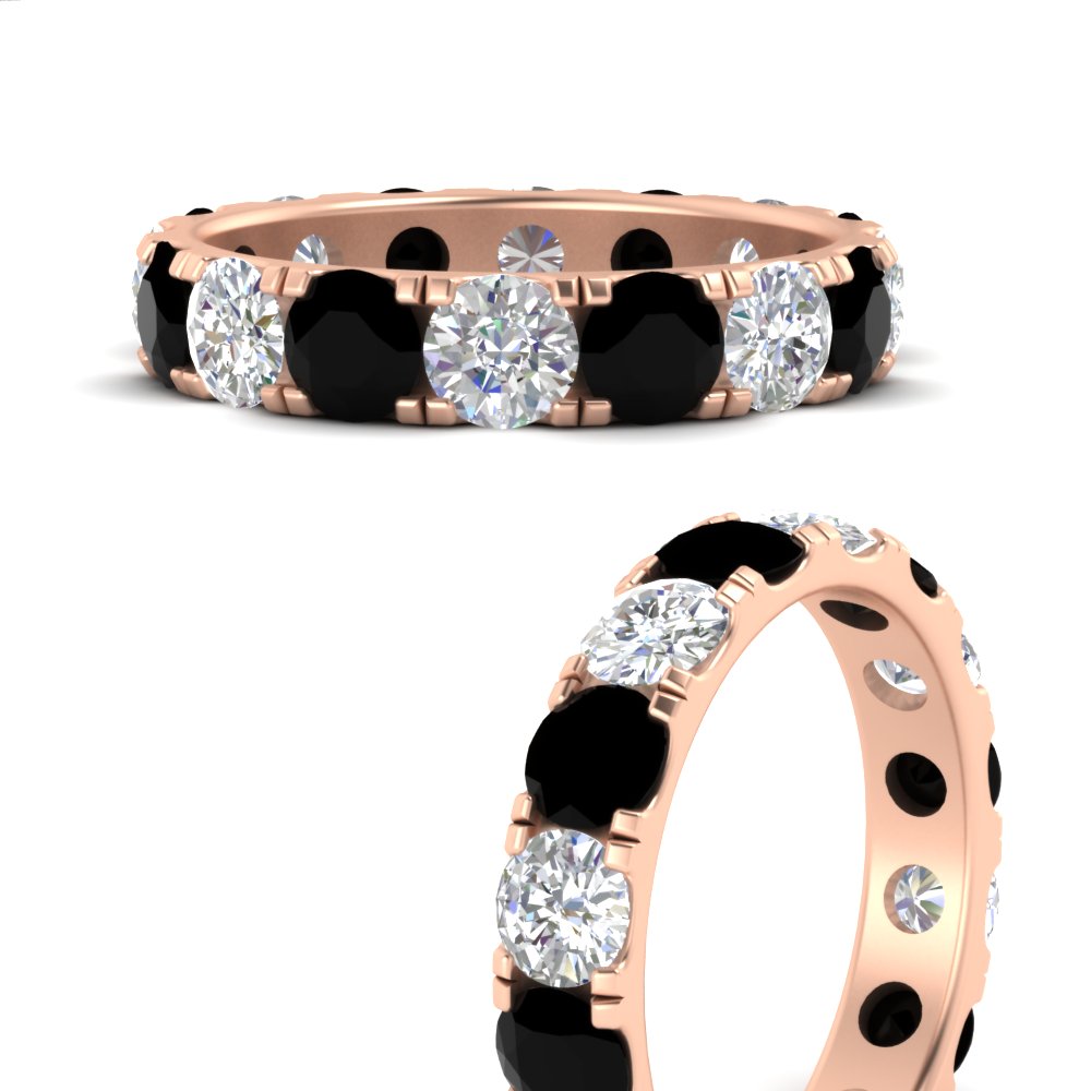 4 Carat Double Prong Eternity Wedding Band Diamond