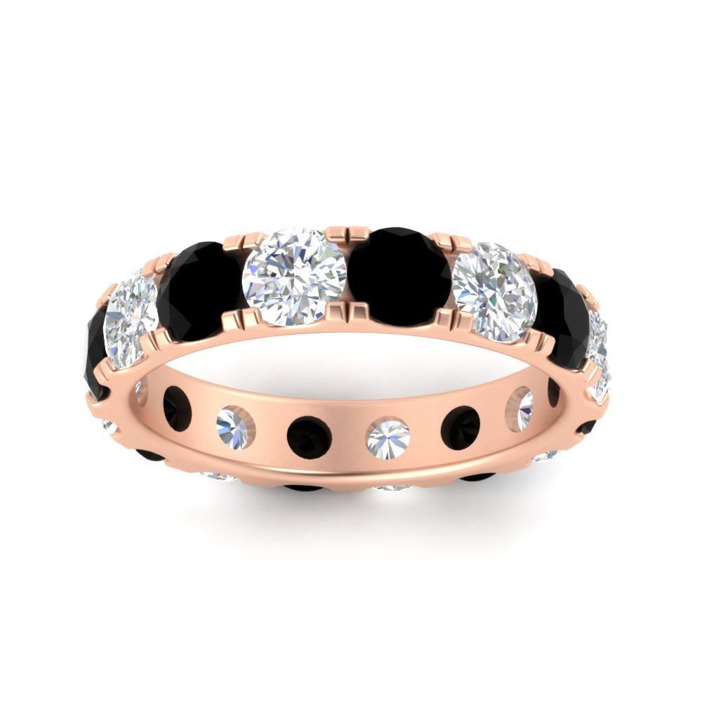 4 Carat Double Prong Eternity Wedding Band Diamond