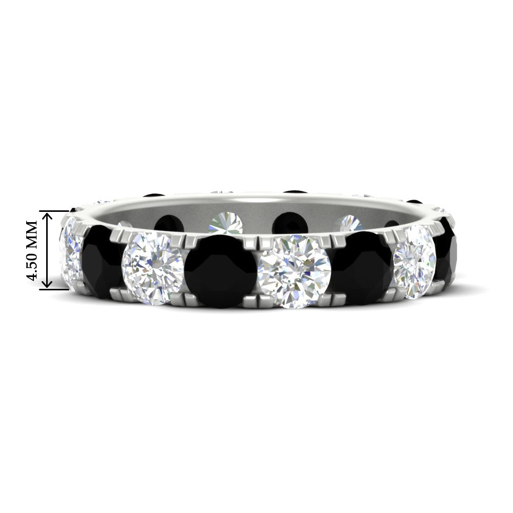 4 Carat Double Prong Eternity Wedding Band Diamond