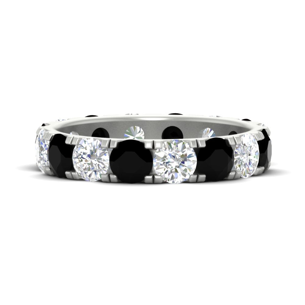4 Carat Double Prong Eternity Wedding Band Diamond