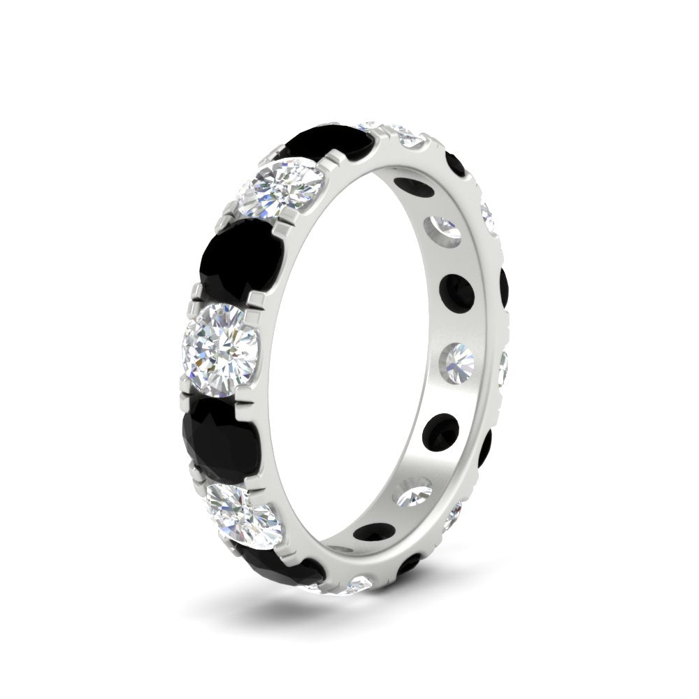 4 Carat Double Prong Eternity Wedding Band Diamond