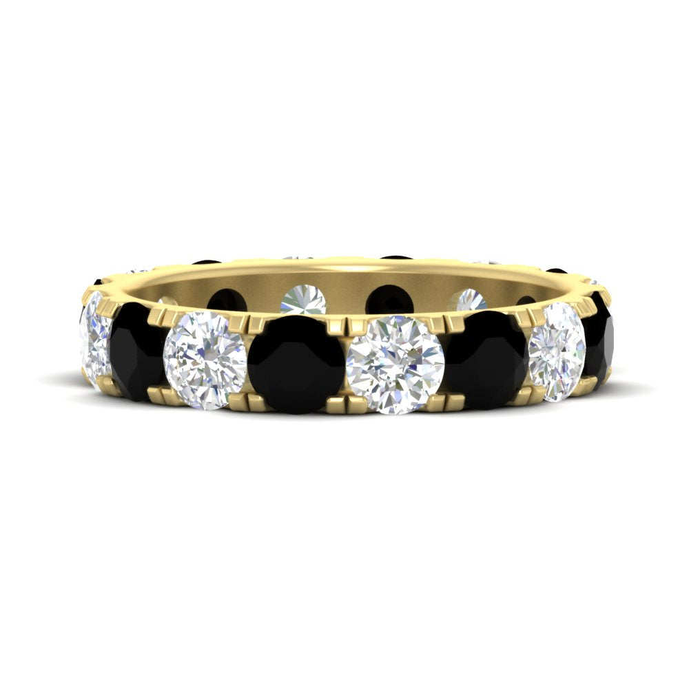 4 Carat Double Prong Eternity Wedding Band Diamond
