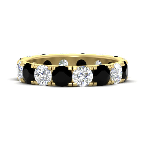 4-carat-double-prong-eternity-wedding-band-diamond-and-black-diamond-in-yellow-gold-FDEWB8371GBLACK-4.00CT-NL-YG