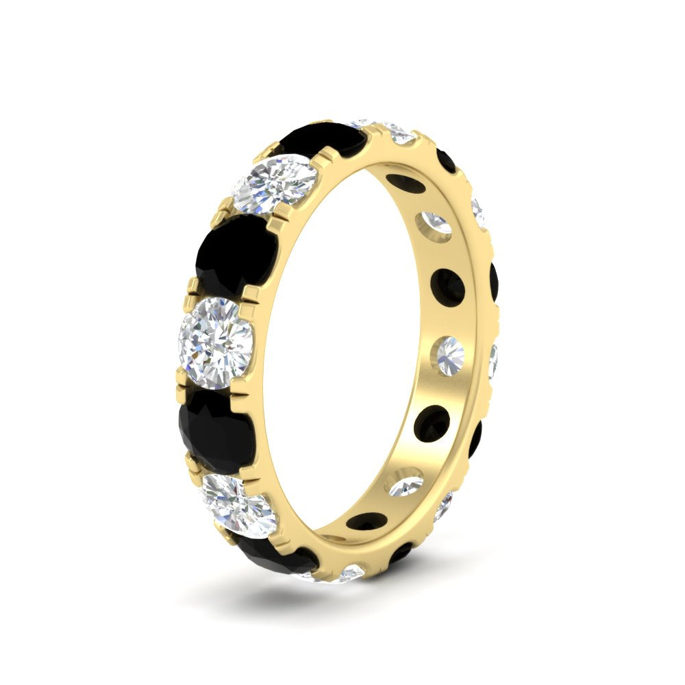 4 Carat Double Prong Eternity Wedding Band Diamond