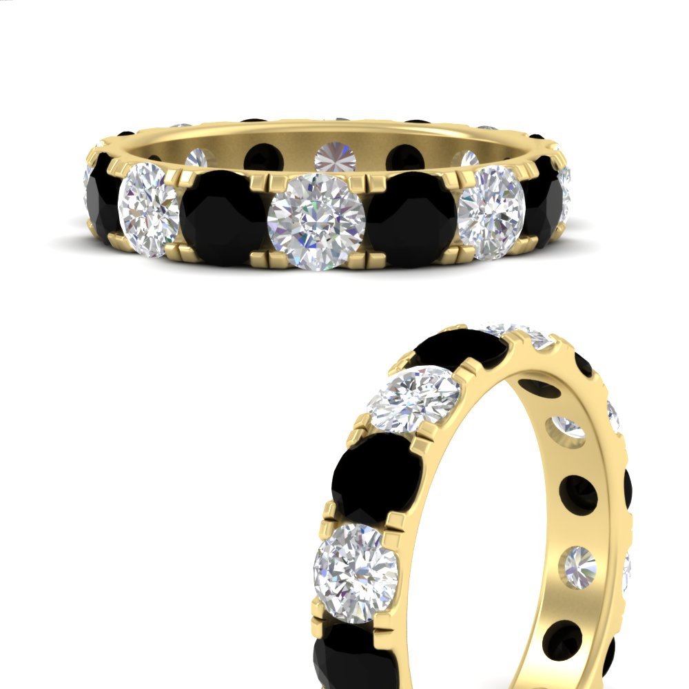 4 Carat Double Prong Eternity Wedding Band Diamond