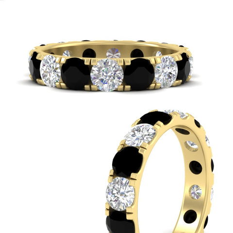 4-carat-double-prong-eternity-wedding-band-diamond-and-black-diamond-in-yellow-gold-FDEWB8371GBLACKANGLE3-4.00CT-NL-YG