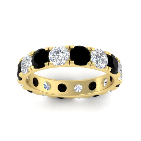 4-carat-double-prong-eternity-wedding-band-diamond-and-black-diamond-in-yellow-gold-FDEWB8371GBLACKANGLE5-4.00CT-NL-YG