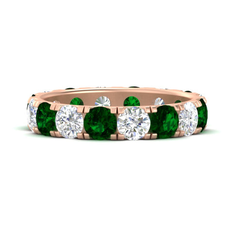 4-carat-double-prong-eternity-wedding-band-diamond-and-emerald-in-rose-gold-FDEWB8371GEMGR-4.00CT-NL-RG