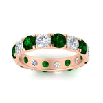 Load image into Gallery viewer, 4 Carat Double Prong Eternity Wedding Band Diamond
