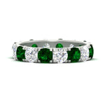 Load image into Gallery viewer, 4 Carat Double Prong Eternity Wedding Band Diamond
