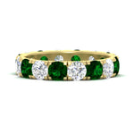 Load image into Gallery viewer, 4 Carat Double Prong Eternity Wedding Band Diamond
