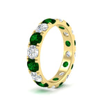 Load image into Gallery viewer, 4 Carat Double Prong Eternity Wedding Band Diamond
