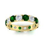 Load image into Gallery viewer, 4 Carat Double Prong Eternity Wedding Band Diamond
